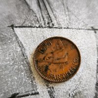 Монета - Великобритания - 1 фартинг | 1938г., снимка 1 - Нумизматика и бонистика - 44446685