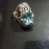Старинен посребрен пръстен с опал , снимка 8 - Антикварни и старинни предмети - 31473843