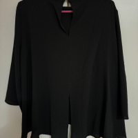 Дамска черна блуза, M-L, снимка 2 - Блузи с дълъг ръкав и пуловери - 44569903
