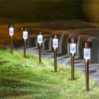 10 броя Градински соларни LED лампи, снимка 4 - Соларни лампи - 42098548