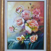 Рози, картина, снимка 1 - Картини - 37891318