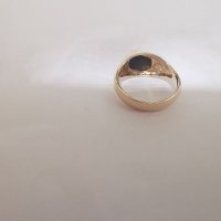 Златен пръстен с тигрово око , снимка 7 - Пръстени - 33719601