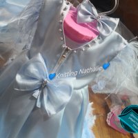 Намалена Цена!!! Ледено синя рокличка с два вида пера, снимка 5 - Детски рокли и поли - 42641199