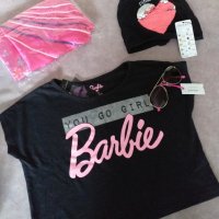 Блуза Barbie , шапка Teranova и очила, снимка 2 - Детски Блузи и туники - 37757872