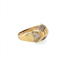 Златен дамски пръстен 5,06гр. размер:58 14кр. проба:585 модел:22165-6, снимка 3 - Пръстени - 44395074