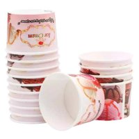 Картонени чаши за сладолед 200мл – 50бр., снимка 1 - Чаши - 40814321