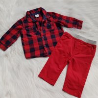 Червен панталон early days 3-6 месеца, снимка 13 - Комплекти за бебе - 29781725