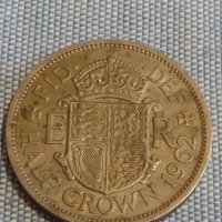 Рядка монета половин крона 1962г. Англия Елизабет втора за КОЛЕКЦИОНЕРИ 30368, снимка 1 - Нумизматика и бонистика - 44490225