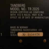 TANDBERG TR-2025 /2, снимка 7 - Ресийвъри, усилватели, смесителни пултове - 35324089