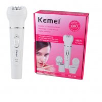 Епилатор Kemei 5 в 1 - KM 2199 за масаж, почистване и ексфолиране