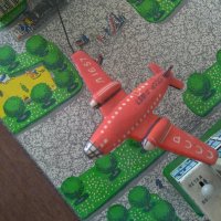 Метална играчка  Самолет, снимка 2 - Антикварни и старинни предмети - 38843569