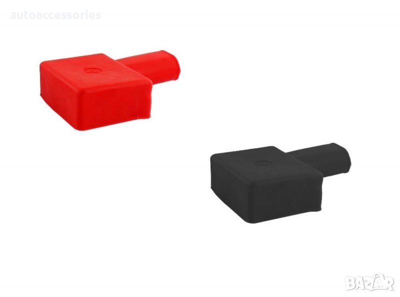 3000053404 Универсални капачки за клемите на акумулатора на автомобила 2броя, снимка 1
