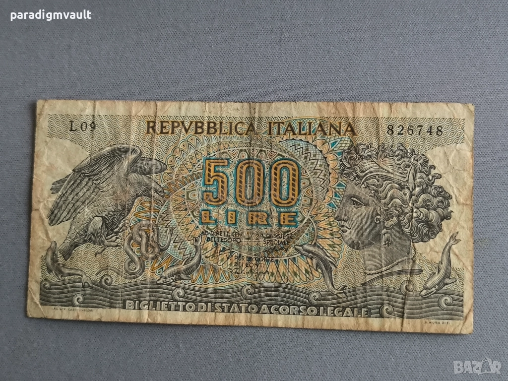 Банкнота - Италия - 500 лири | 1966г., снимка 1