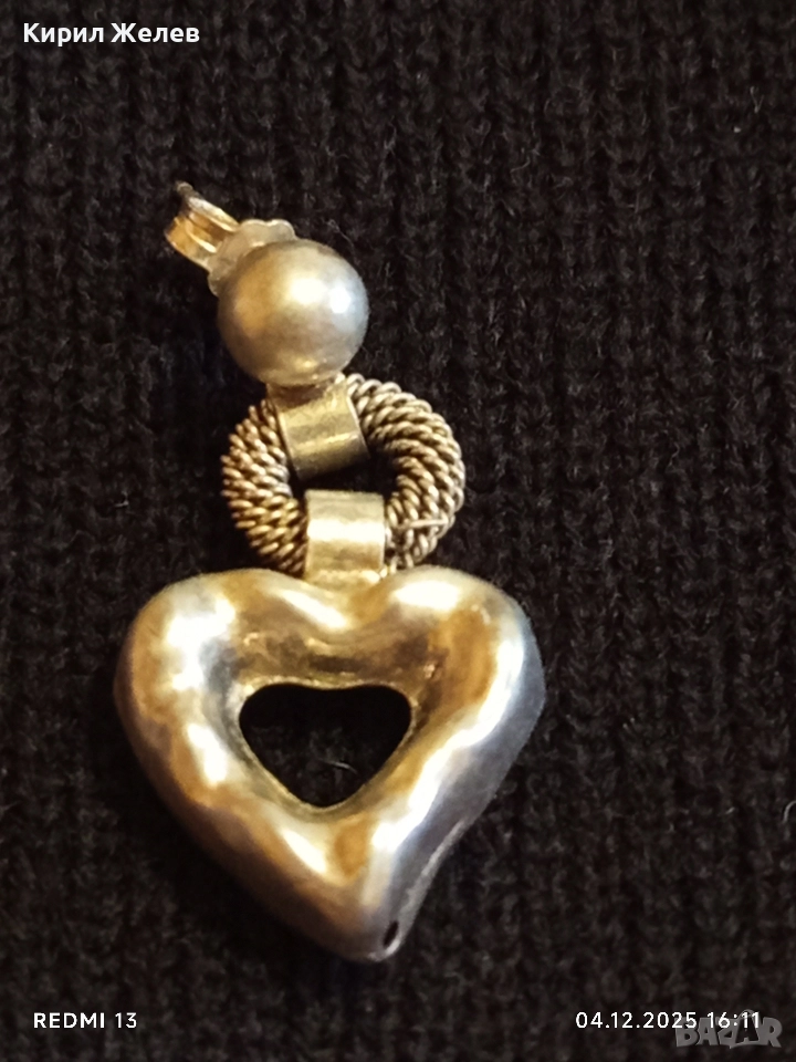 Прекрасна сребърна обеца стил и елегантност 34237, снимка 1