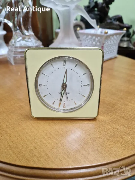 Красив рядък антикварен колекционерски шотландски будилник Westclox , снимка 1