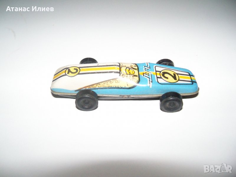 Стара малка ламаринена количка, снимка 1