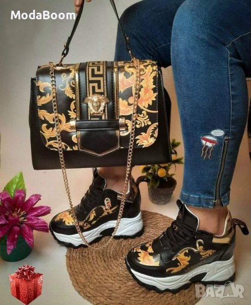 Дамски обувки и чанта Versace , снимка 1