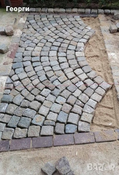 Редене на паваж, бетонни и гранитни павета, тротоарни плочи, снимка 1