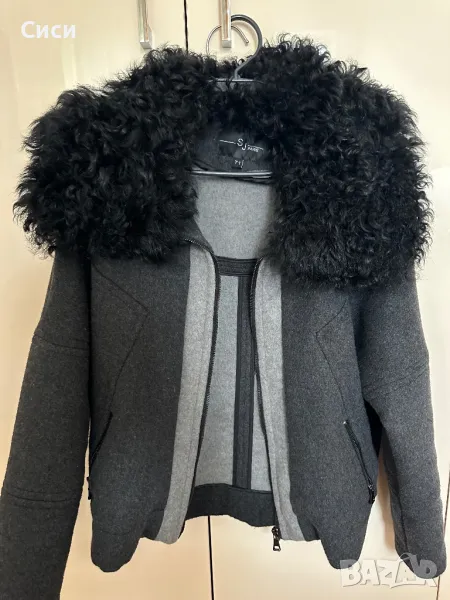 Яке с подвижна яка от вълна, снимка 1
