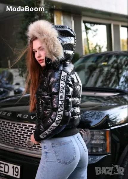 Prad🅰️ късо черно дамско зимно яке, снимка 1