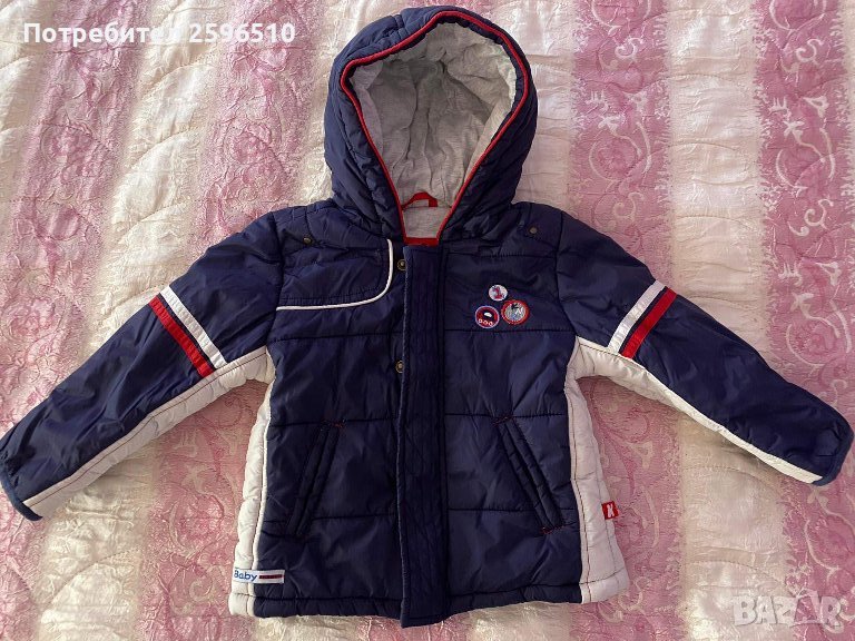 Зимно бебешко яке с подплата - 9 месеца, снимка 1