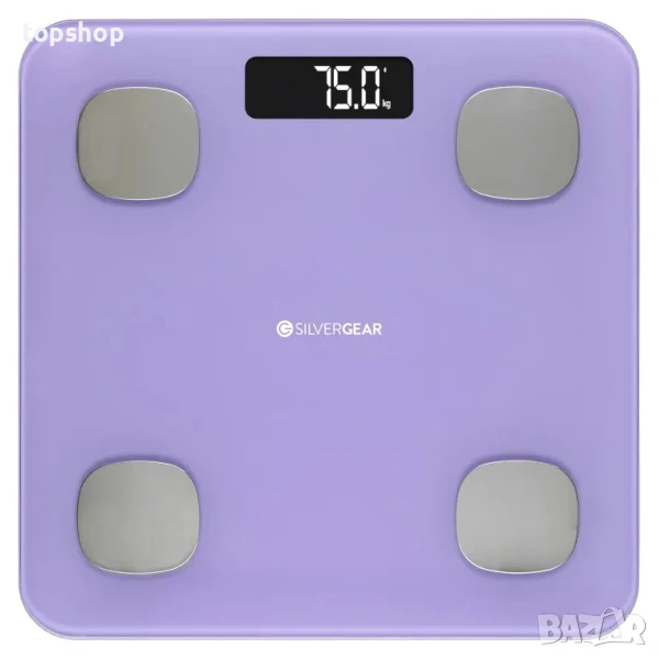 НОВ умен кантар Silvergear® - анализ на мускулна маса, ИТМ, тегло, вода, протеин, костно тегло, BMR, снимка 1