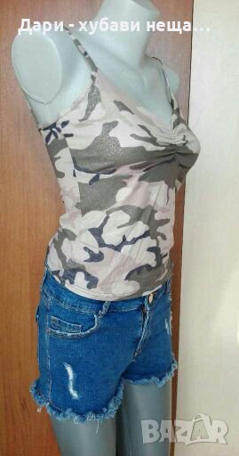 Еластичен потник, с лека лъскавина🍀❤XS,S,M❤🍀арт.016, снимка 1