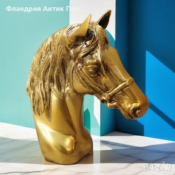 Бронзова статуетка - Кон b1 , снимка 1