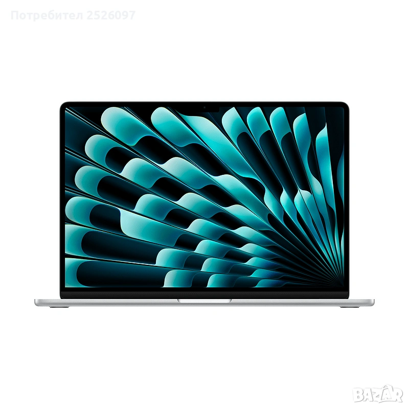 НОMacBook Air 15.3” M4/512GB/24GB/10GPU/10CPU/Silver/2025, снимка 1