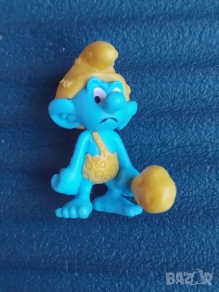 Смърф пещерен човек - оригинална фигурка, снимка 1