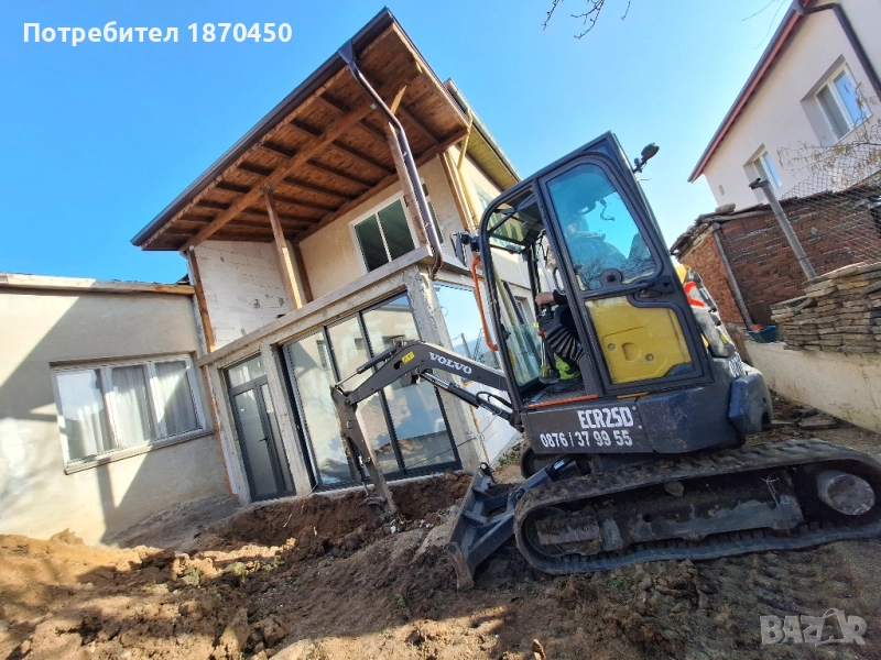 услуги с мини багер , снимка 1