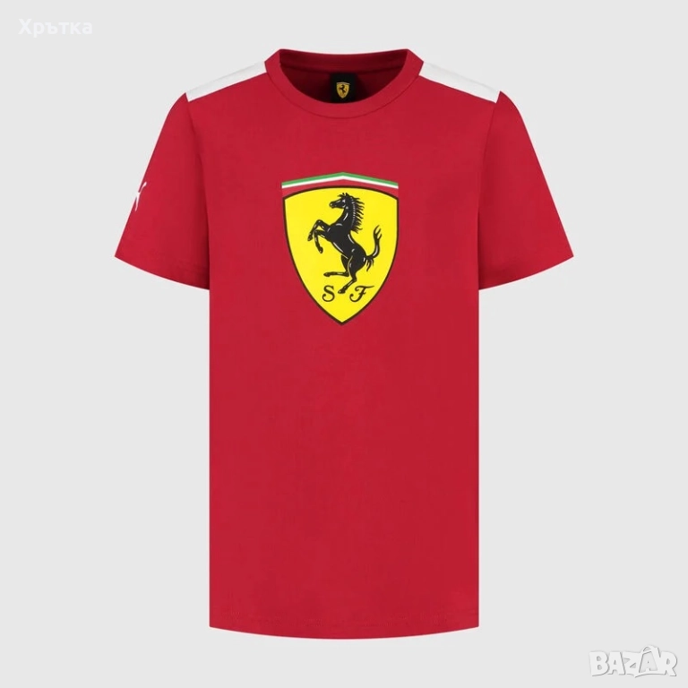 Puma Scuderia Ferrari F1 Shield - Оригинална мъжка тениска размер L, снимка 1