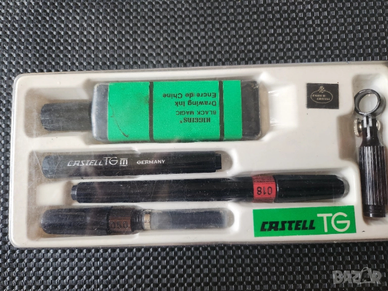 рапидографи немски Castell TG - 2 писалки с писци : 0,18 и 0,50 и нови писци 070 и 100-нови, снимка 1