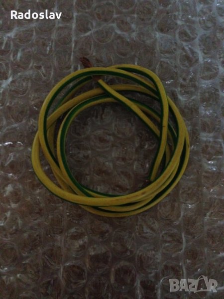 Кабел 1х 16 мм жълто зелен , снимка 1