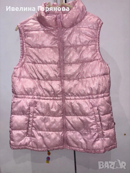 Детски розов елек Benetton 5-6г., снимка 1