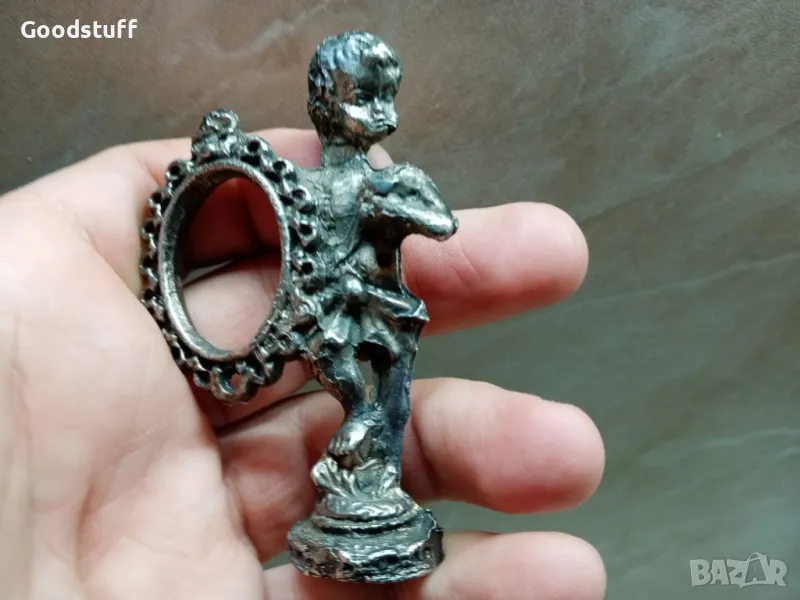 Фигура, фото рамка, дете, винтидж миниатюра,

, снимка 1