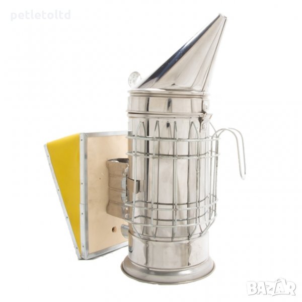 Пушалка INOX, Макси размер Ф 110 мм, с предпазна решетка и кука, снимка 1