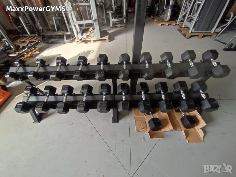 Чисто нови хексагонови дъмбели сет от 5 до 30 кг, снимка 1