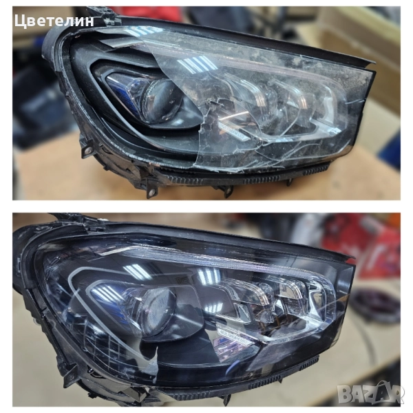Ремонт на фарове Mercedes GLS W167 remont na far мерцедес глс, снимка 1