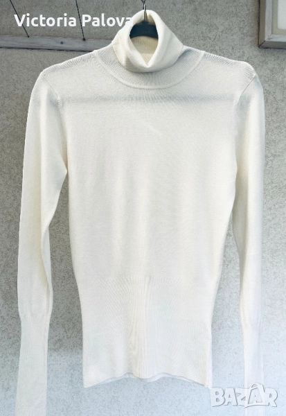 Нежна блуза/пуловер цвят айвъри, снимка 1