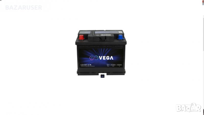 Акумулатор Vega L+ 63H19R, 12V 63Ah 530A/020179/Гаранция 24 месеца/, снимка 1