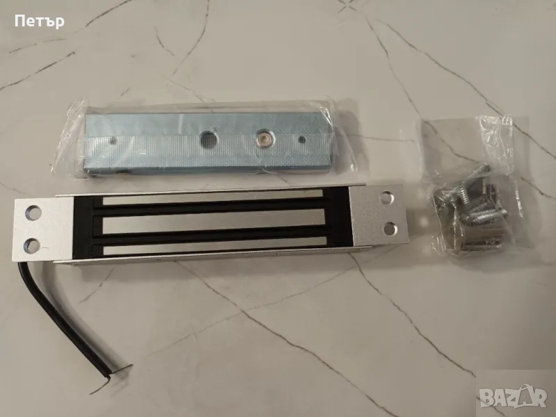 Eлектромагнит, електрическа магнитна ключалка 180кг за вътрешен монтаж, снимка 1