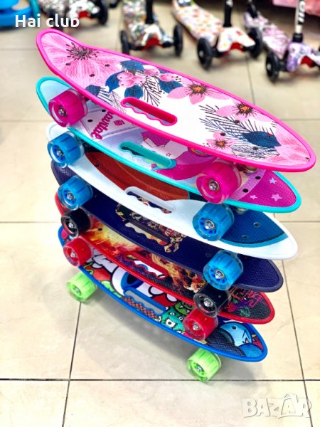 Пениборд - скейтборд светещи LED /Penny board, снимка 1