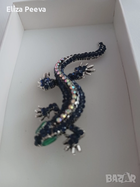 Брошка саламадър, снимка 1