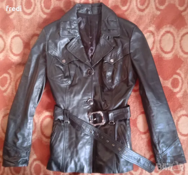 Дамско кожено яке от естествена кожа размер L, снимка 1