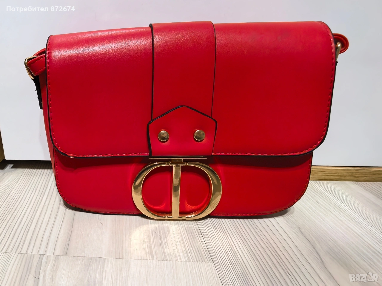 Дамска чанта /клъч червена, снимка 1