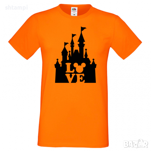 Мъжка тениска Mickey Love Disney Castle Подарък,Изненада,Рожден ден, снимка 1