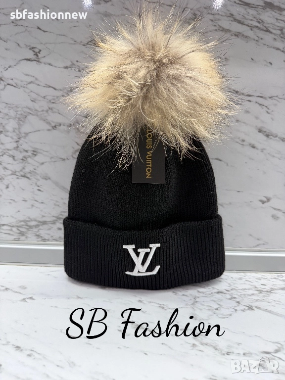 Louis Vuitton шапка с пух или без, снимка 1