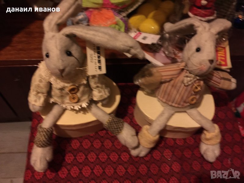 Зайко и зайка две картонени кутйй , снимка 1