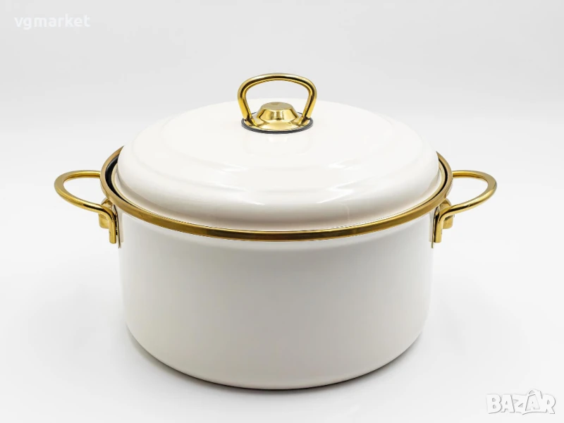 Емайлирана тенджера 22 см., снимка 1